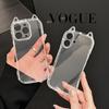 Transparent Cat Ear Phone Case for Apple 17 Pro Max, Drop-proof & Soft, Compatible with 13/12/11 Models.