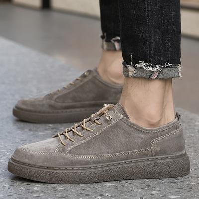 Herren Hochwertige Freizeitschuhe Herrenschuhe Bequem Dicke Sohle Walking Herren Sneaker Neue Wildleder Schnürschuhe