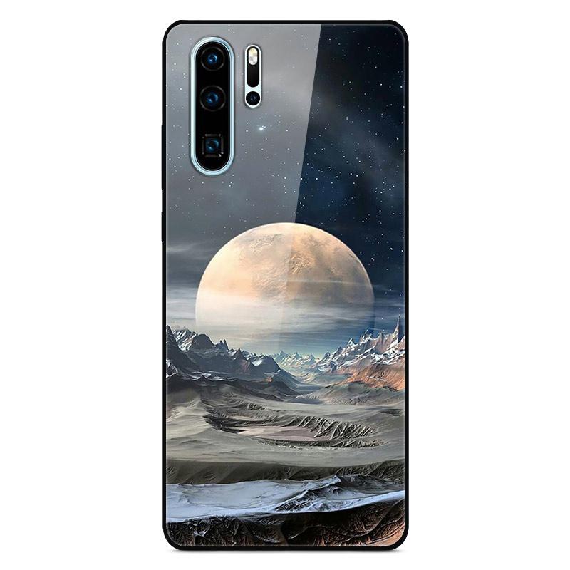 

Luxury Tempered Glass Hard Cover for Huawei P20 P30 Lite Pro Soft Bumper Case for HUAWEI P30 Lite Protective Luxury Shells Huawei P30 Pro