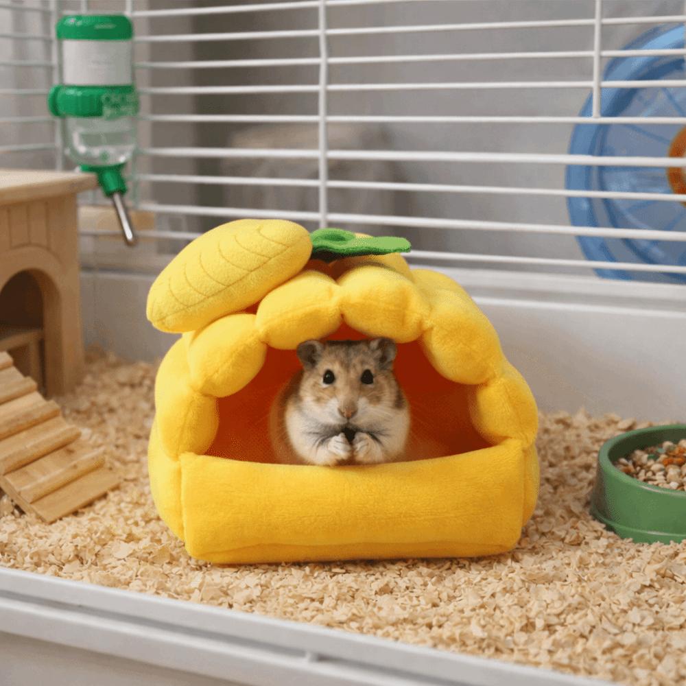 Thickened Hamster Cotton Nest Windproof Animal Rest Shelter Pet Bed House  Pet Supplies
