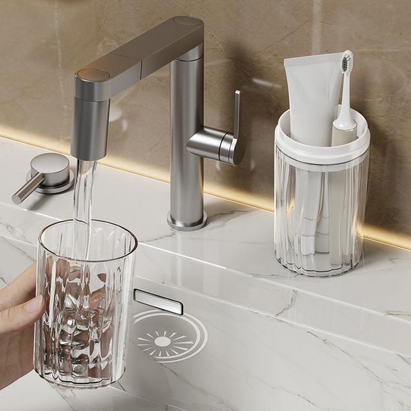 2026 Multifunctional Portable Travel Toothbrush Cup Bathroom Toothpaste Holder Storage Case Box Organizer Toiletries Storage Cup