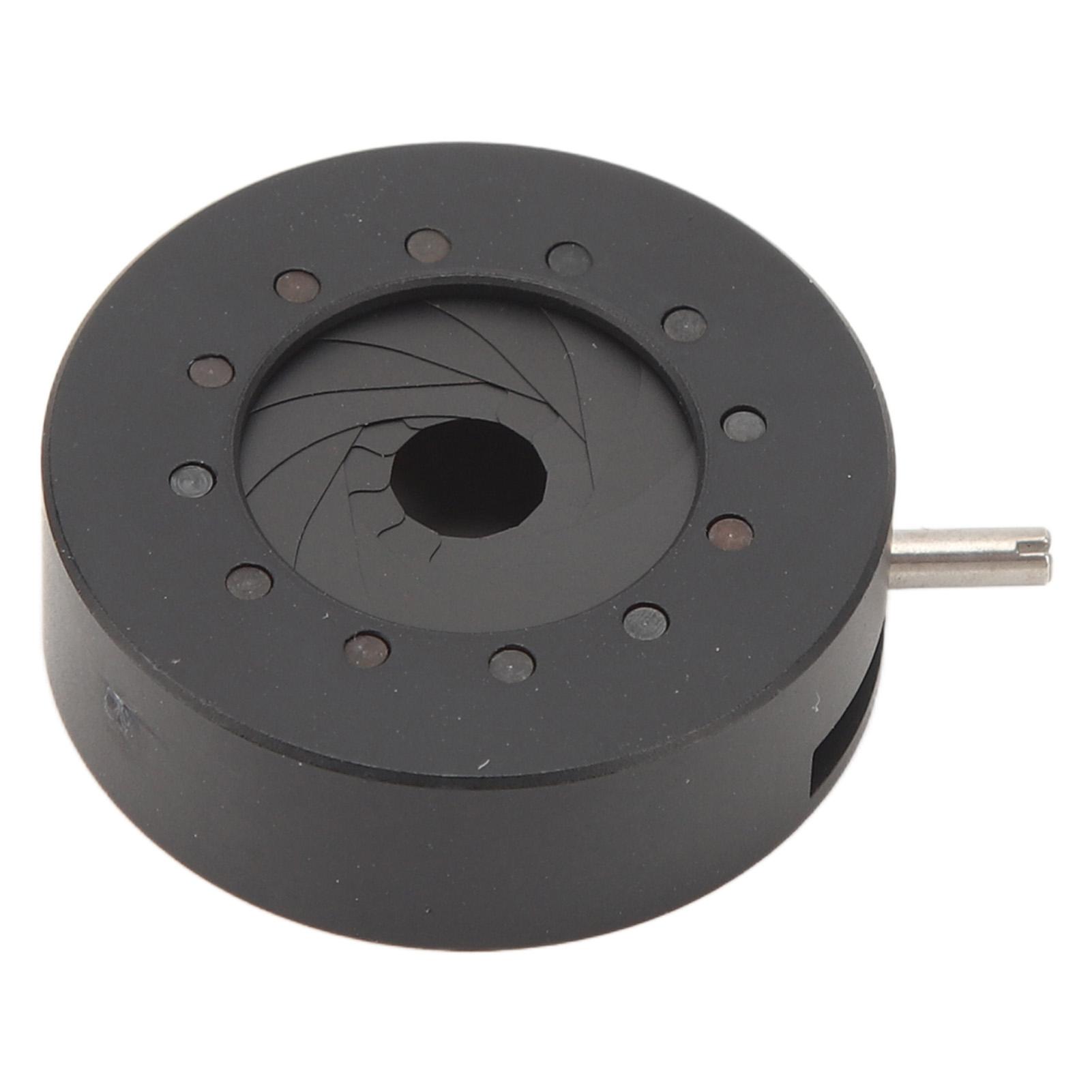 

Aperture Diaphragm Manual Adjustable Aluminum 0.5‑15mm 12 Blades Iris Diaphragm for Camera