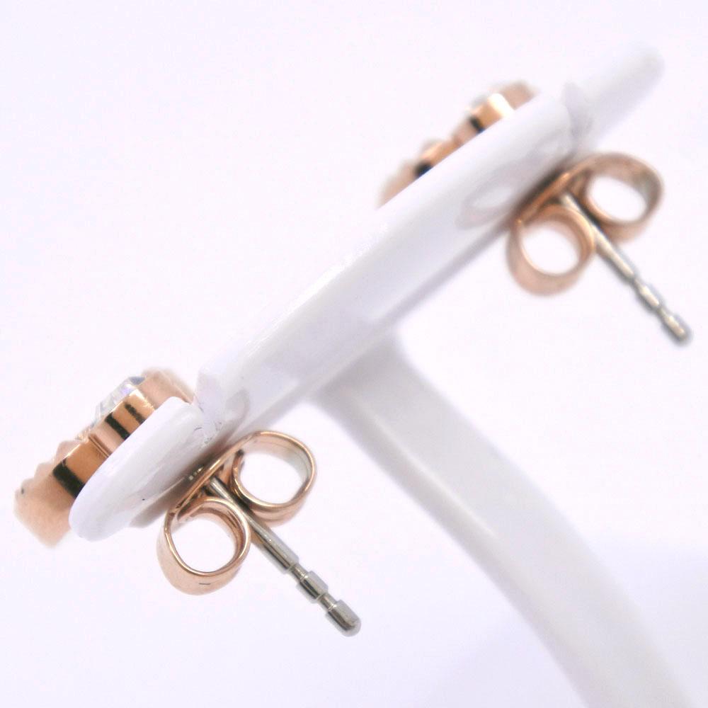 ARMANI Watches AR-80043 Earring Pink gold/pink Black shellDial Stainless Steel Quartz Women Used