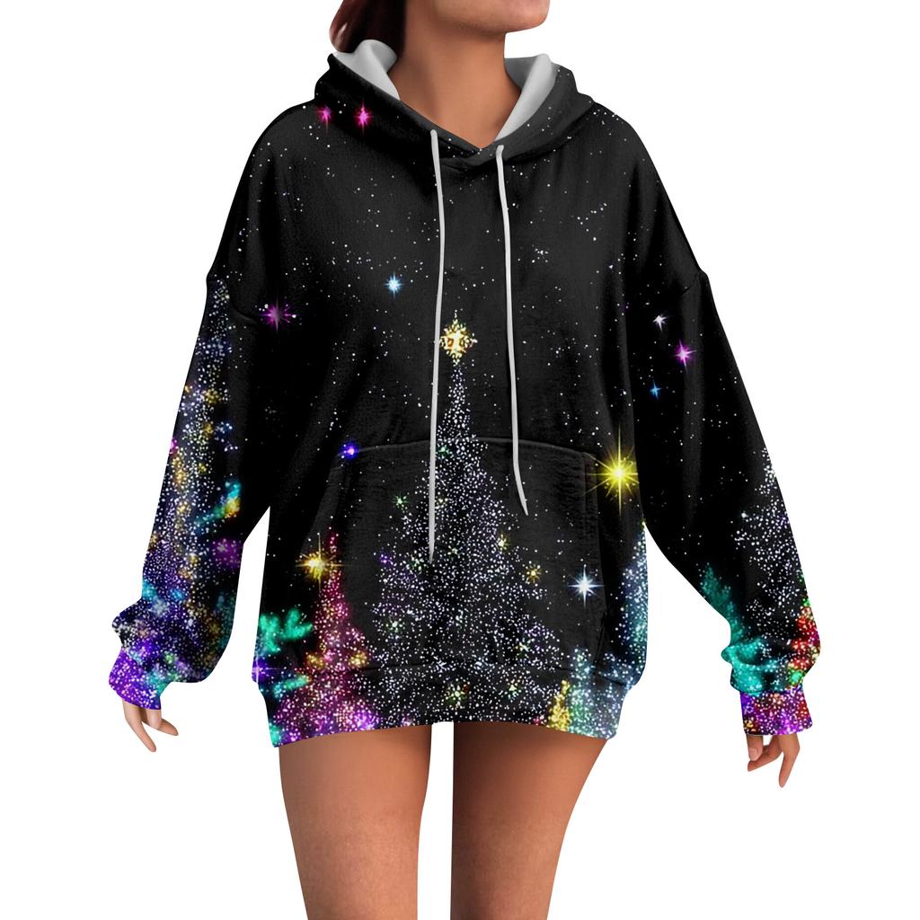 Dámské mikiny Oversized Zimní Plyšové Roztomilé Mikiny Pulovr Trendy Podzimní Zimní Oblečení