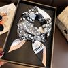 New Long Neckerchief Skinny Hair Bands Women Silk Scarfs Fashion Headbands Bag Scarves Print Hairband Neck Scarf For Ladies