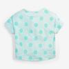Spring and Summer Polka Dot Short Sleeve Baby Round Neck Undershirt Children's Clothing