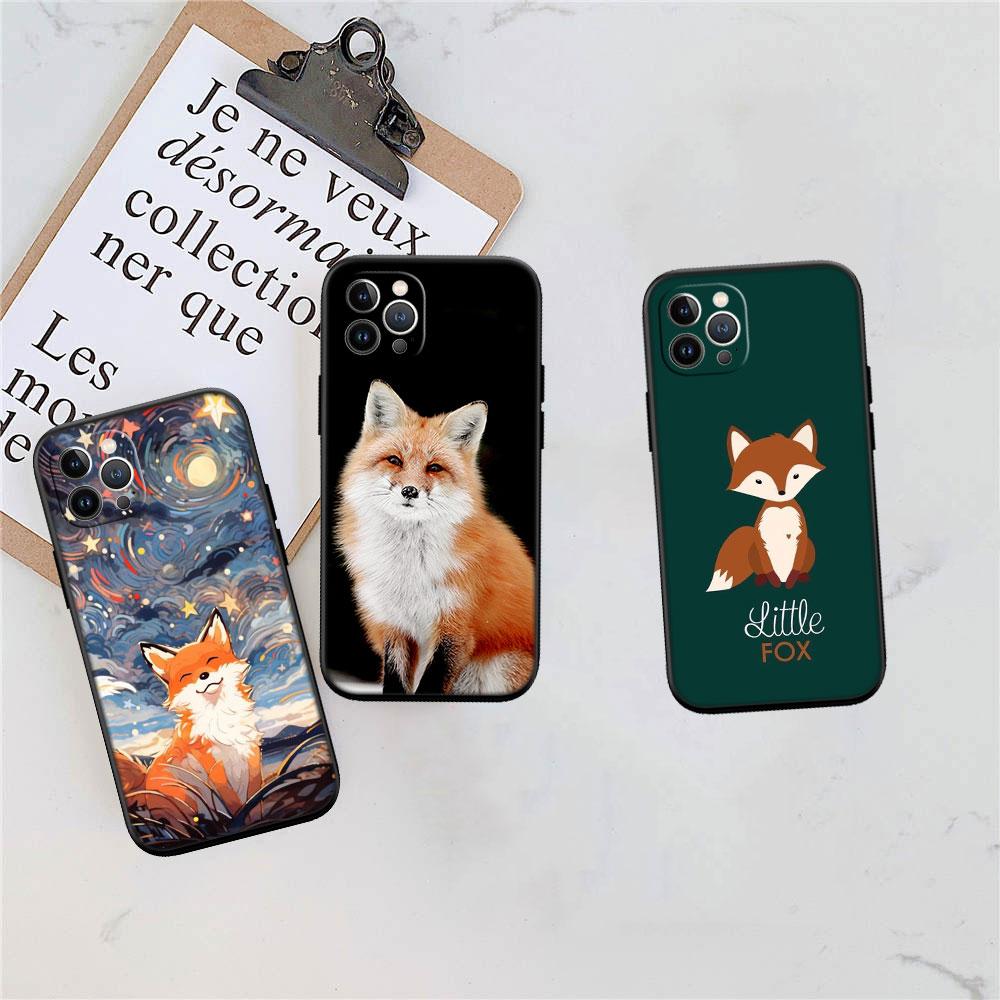 AQ53 Fuchs lustige Kunst Weiche Hülle für Redmi Note 13 14 Pro+ Plus A3 A3X 13X 13C 13R 14S 14C 14R