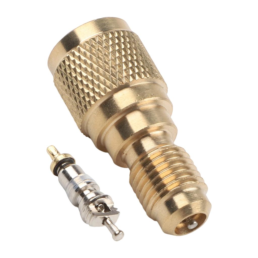 R410a for Mini Split AC HVAC Charging Vacuum Adapter 5/16 to 1/4IN w/Valve Core