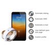 NFC Stainless Steel Phone Chip Dripping Oil Dual Dragon Pattern Smart Ring Gift