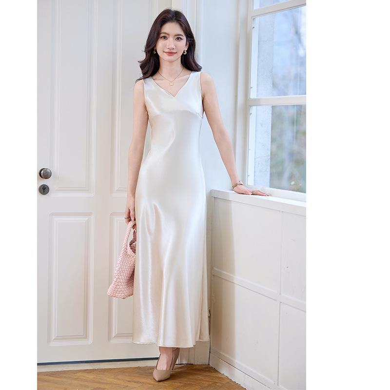 Women's Petite Acetate Satin Blazer & Dress Set - Spring 2026 Collection