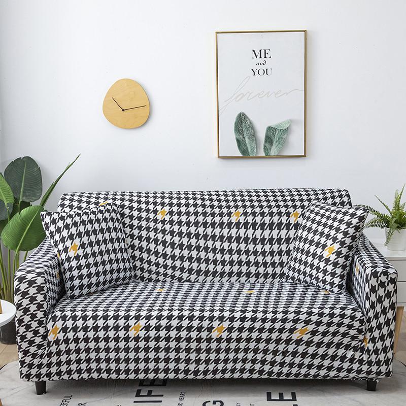 

Printed Elastic Sofa Cover Slipcover Stretch All-Wraped Couch Cover Case For Corner Sectional Sofa Single/Two/Three/Four-Seater 1-Seat 90-140cm
