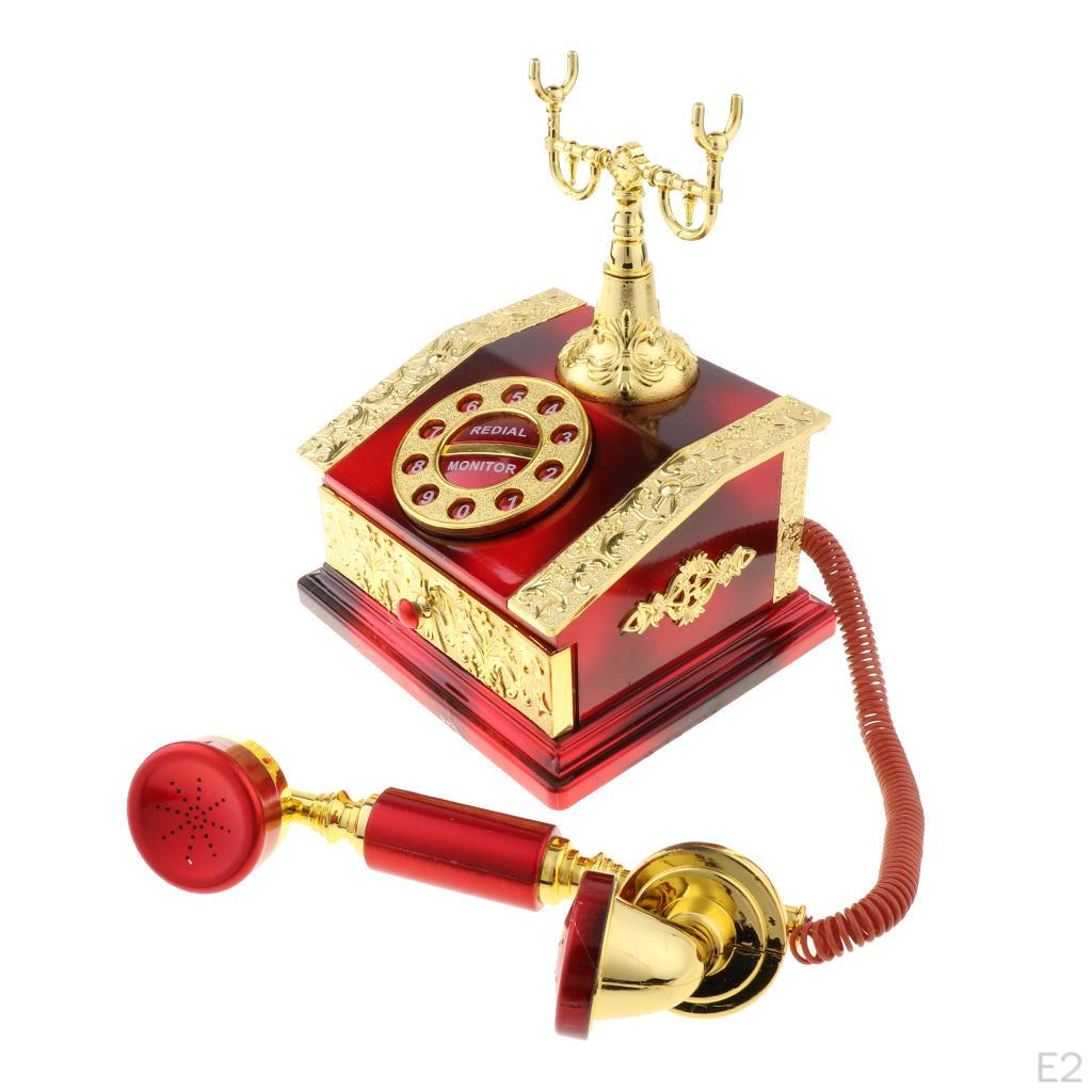 Classical Dia Telephone Music Box Desktop