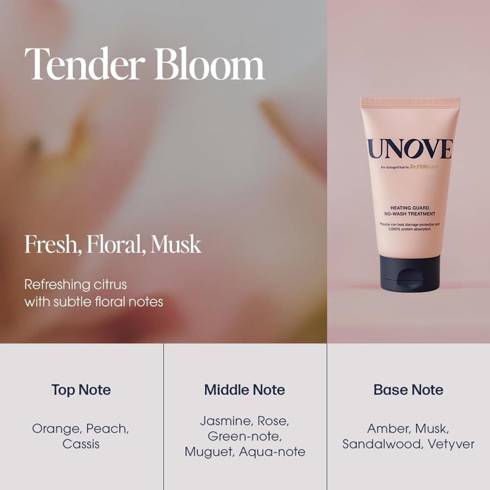 UNOVE Heating Guard No-Wash Treatment, 147ml, Hair Serum, Hair Care, Hair Serum, Leave-In Treatment, Out-of-Bath Hair Care