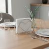 Stainless Steel Paper Dispenser Rack Stable Napkin Organizer  Table Decoration