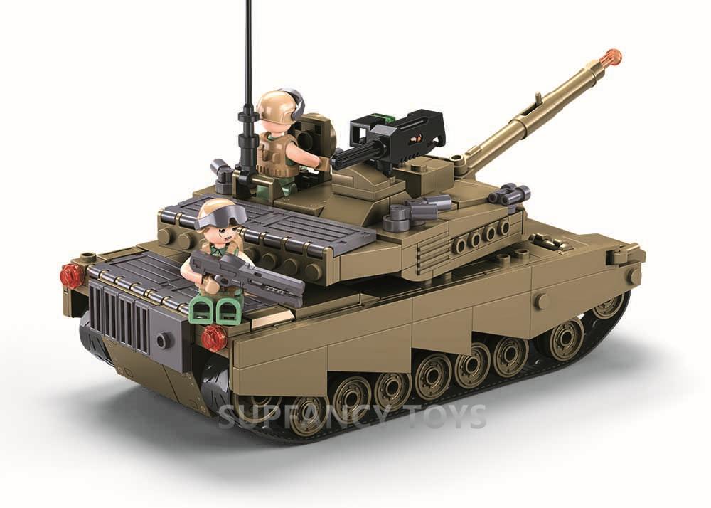 Sluban 314Pcs Army Oef M1Xs Main Battle Tanks Construction Blocks Kit Military Model Blocks Educational Toy Sets For Kids