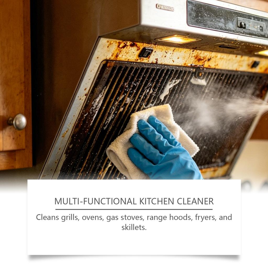 JAKEHOE Kitchen Grease Cleaner Spray - Heavy-Duty Degreaser for Range Hood and Appliances
