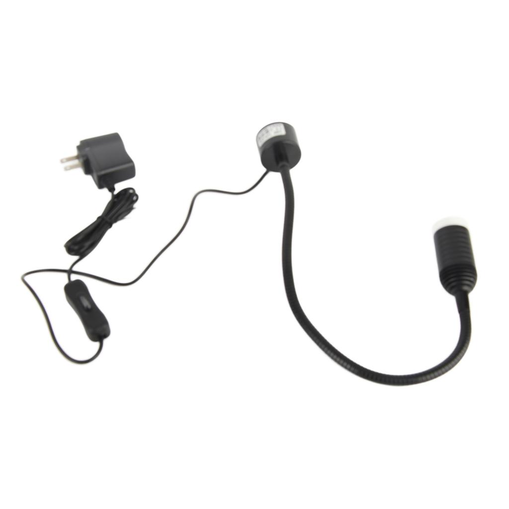 5W LED Arbeitsleuchte Verstellbarer Schwanenhals Nähmaschinenwartungsleuchte mit Magnetfuß US-Stecker