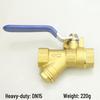 59 Messing Y-Typ Filter Kugelhahn Verteiler für Klimatisierung & Heizung, Vollkupfer, Verdickt, mit DN15, 20, 25, 32, 50.