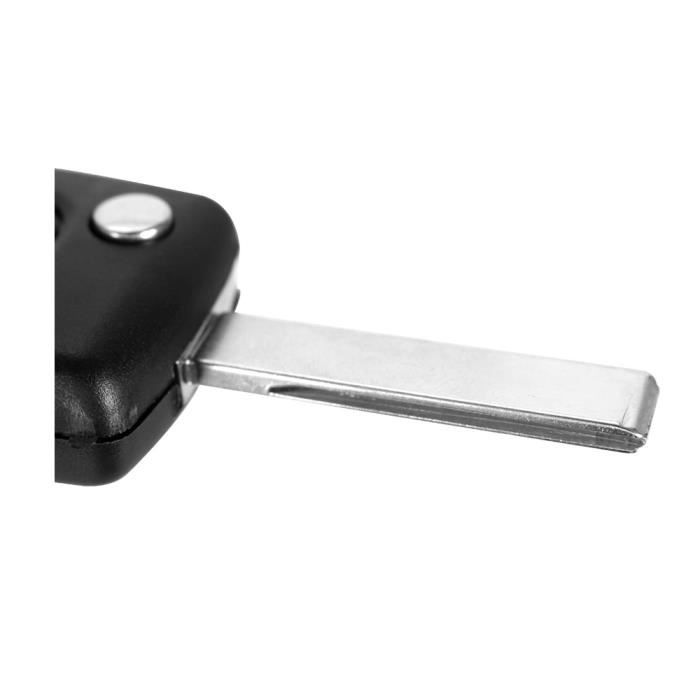 Nyckelskal för Peugeot 807 1007 Citroen C8 Fiat Ulysse - 4 Knappar - Blad med Spår - Fjärrkontroll Plip Phonillico®