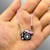 Dollhouse Mini Pendant Cartoon Camera Bow Knot Lanyard Accessory