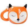 Cartoon Fox Shaped Ceramic Mug Creative Coffee Milk Tea Water Cup Cute Children Breakfast Cup Household Drinkware