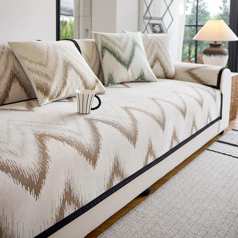

Chenier Sofa Cushion Is Universal In All Seasons, Dirt-Resistant And Non-Slip Seat Cushion, High-End Light Luxury Straight Row Sofa Cover Cloth 70*70cm