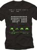 Men's Vintage Arcade Space Invaders Graphic T-Shirt Vintage Game Neon Green Aliens Classic Scor