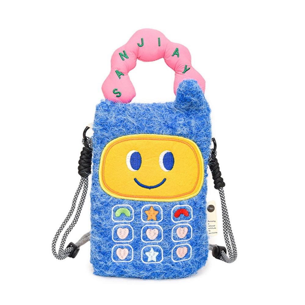 

Хлеб Собака Мультяшная Сумка Кроссбоди Большая Вместимость Плюшевая Сумка Через Плечо Простой Дизайн Кошелек для Монет Детская Phone