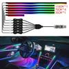 Colorful Car Interior LED Ambient Light: Flowing Acrylic Light Strip for Dashboard
