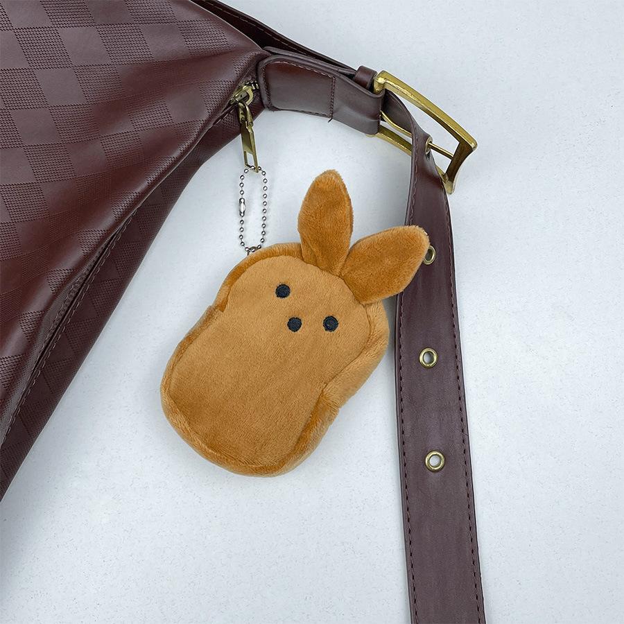 

Cuddly Soft And Rabbit Coin Storage Bag Perfect For Children Easter Gift Celebration коричневий