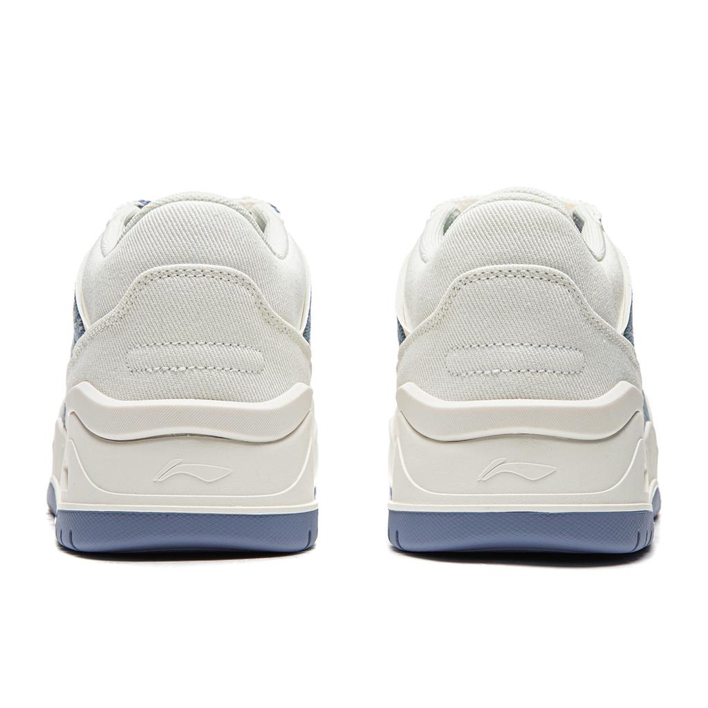 Li Ning Moon White 2MID Skateboard Shoes Men's Mid Top White Blue AGCV331-7