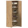 Shoe Cabinet with Shelf Brown 80 x 35.5 x 180 cm Engineered Wood