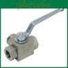 Valve Ball Steel Carbon Hard Seal Manual Rubber Tee
