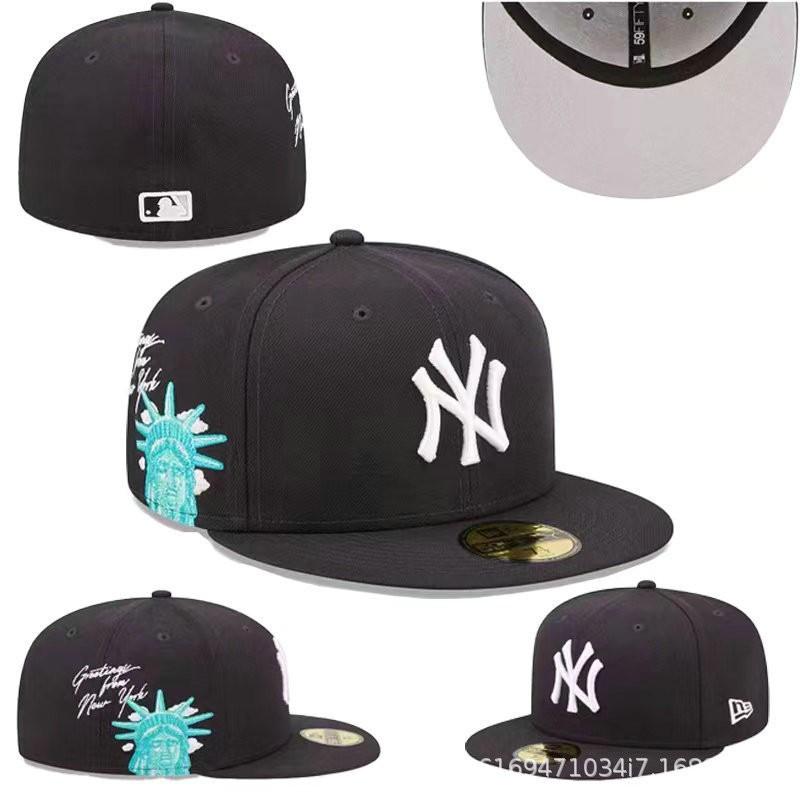 Unadjustable Flat Brim Baseball Cap Cotton Linen Embroidered Hip Hop Hat Men Women Streetwear