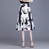 Women's Summer A-Line Printed Skirt - Slim Fit & Belly-Covering Design