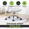 6/12Pcs Non Slip Furniture Caster Cup Rubber Universal Wheel Fixed Pad Office Chair Pad Bed Wheel Stopper to Prevent Scratches