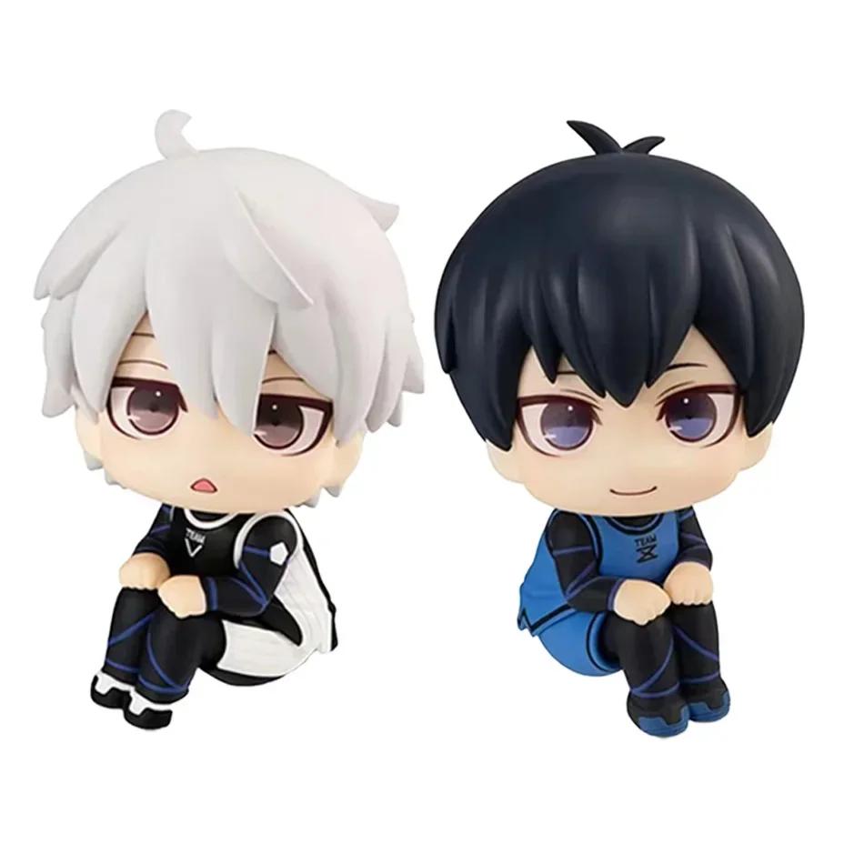 Isagi Yoichi Doll Blue Lock Action Figures Toy Q Version Chigiri Hyoma Bachira Meguru Nagi Seishiro Figure Pvc Ornament Toys