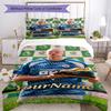 Haaland 68 Customize Your Name Bedding Set Breathable Duvet Cover with Pillowcases Home Decoration Birthday Gift