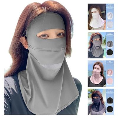 Sun Protection Sunscreen Mask Traceless Riding Facemask Breathable Driving Face Mask  Summer