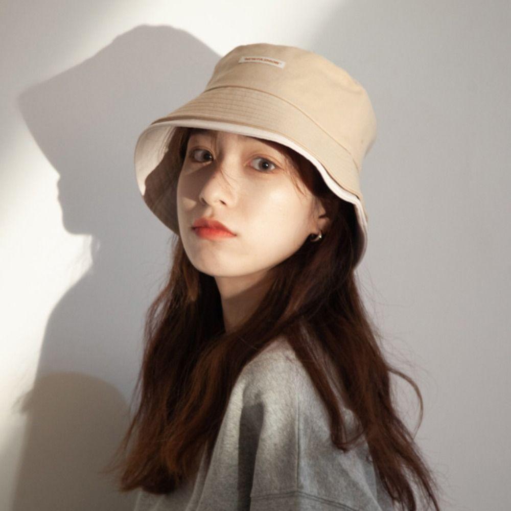 Sun Protection Women Fisherman Hat Large Brim Summer Sun Hats Fashion Beach Bucket Hat  Basin Caps