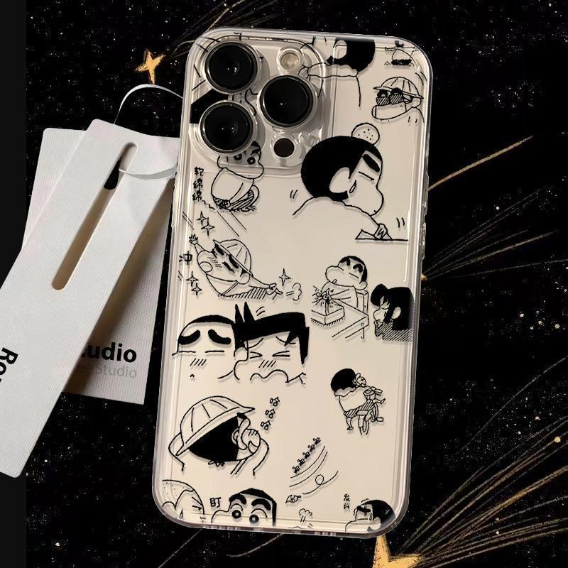 Graffiti illustration Xiaoxin iPhone17Promax mobile phone case cartoon for Apple 16promax space case 15