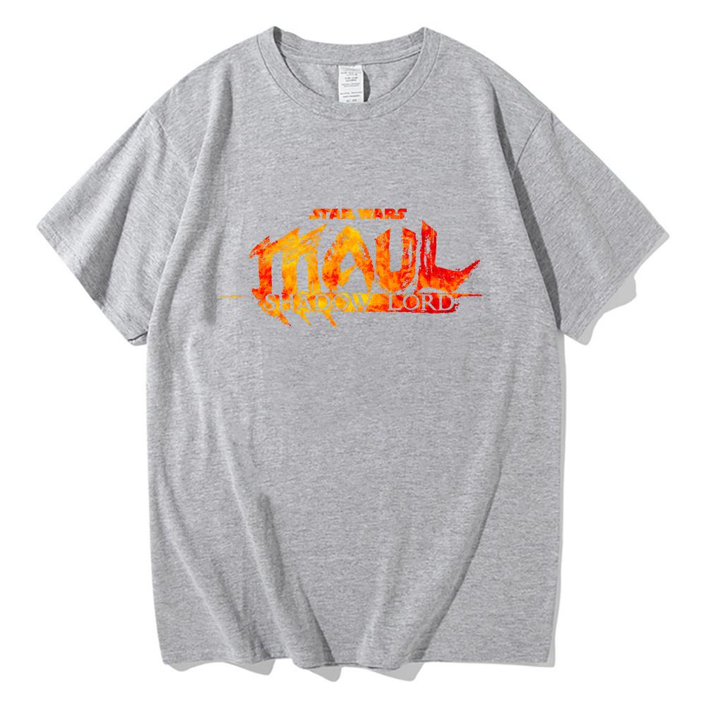 Star Wars Maul Shadow Lord Logo T Shirts Unisex Comfortable Cotton Tees Fashion Pattern Clothing Casual High Street Clothes