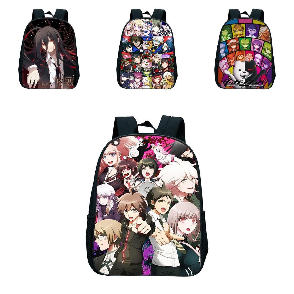 Sac à dos imprimé anime Danganronpa Imperméable Grande capacité Léger Portable Parfait pour l'école et les voyages