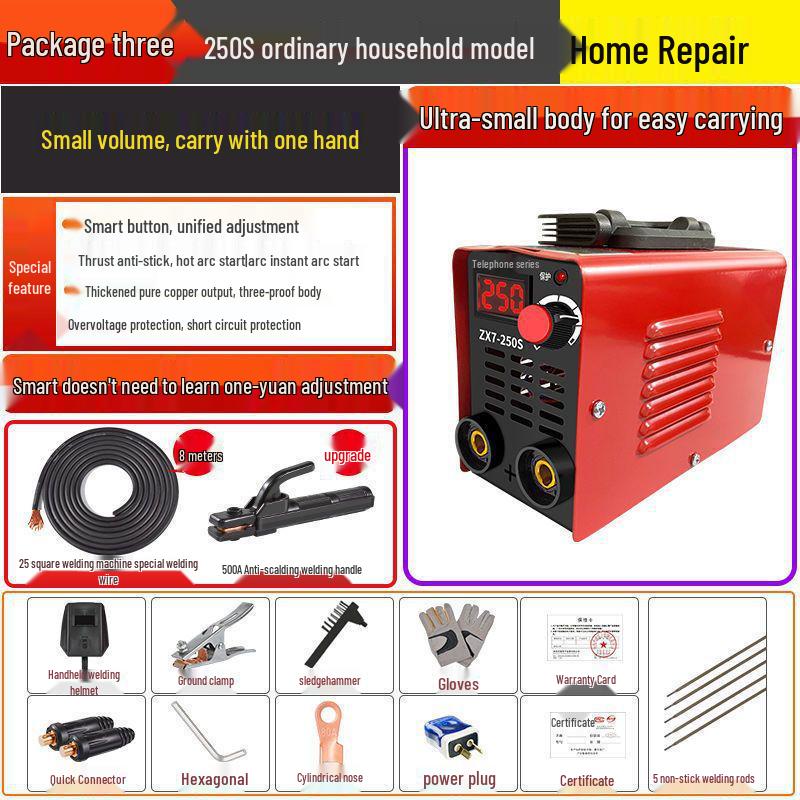Smart Vollkupfer 220V Mini-Elektroschweißgerät - Tragbares Haushaltsmodell 250315