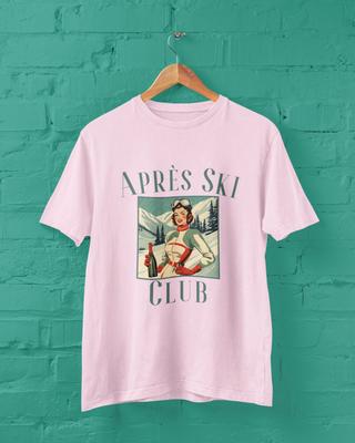 Apres Ski Club T-Shirt, Retro Ski Shirt, Vintage Winter Sports Crewneck, Apres Ski Girls Weekend, Ski Bachelorette T-Shirt, Skier Gifts