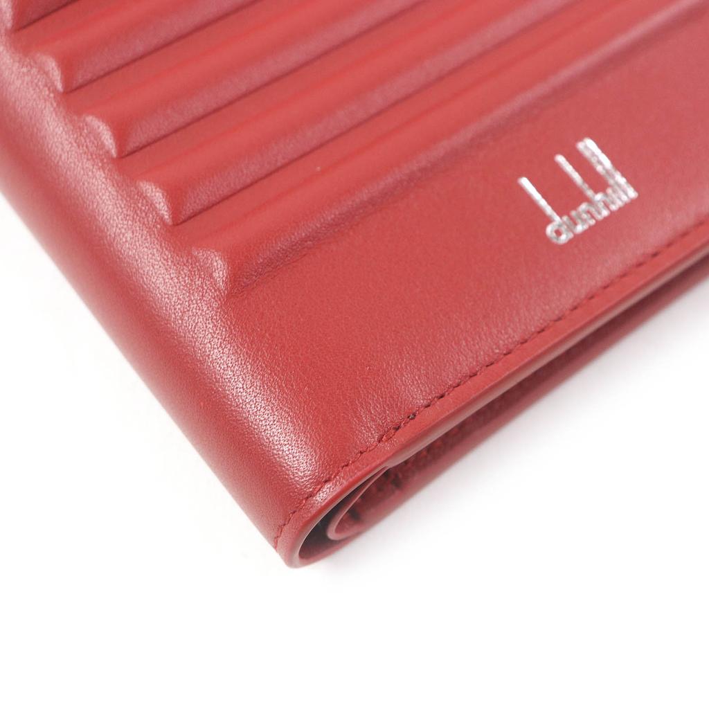 Pristine Dunhill Bifold Wallet GT 4CC Coin case Billfold Red leather mens Used