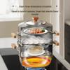 ASD 3-Layer 32CM Stainless Steel Steamer Pot