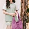 [Worn by Choi Yoon-ji] Women's Shirred Egg Eco Bag Purple