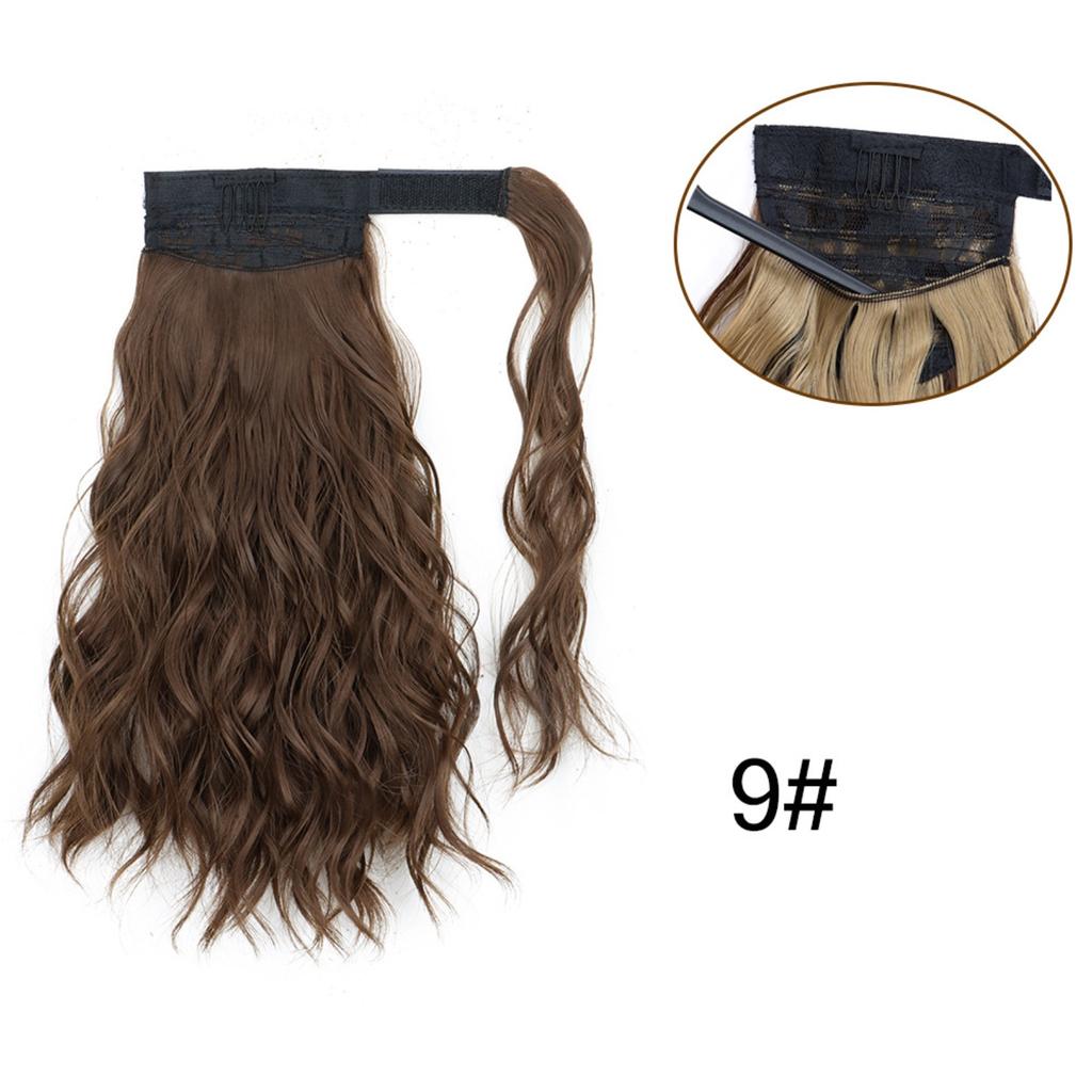 Ponytail Hair Extensions 14 Inch Curly Wavy Ponytail Hair Pieces For Women Girls Wrap Around Ponytail