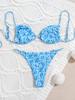 2025 Pearl Tie-Up Triangle Bikini - European & American Style